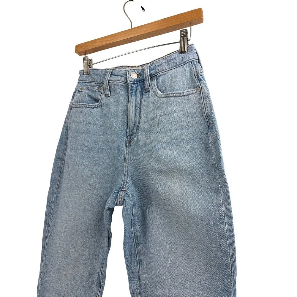Madewell Womens 25 The Curvy Perfect Vintage Jeans Light Wash Denim Straight Leg - Picture 3 of 8
